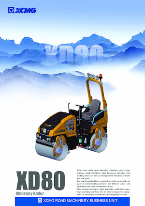 Cilindri vibratori în tandem XCMG XD80