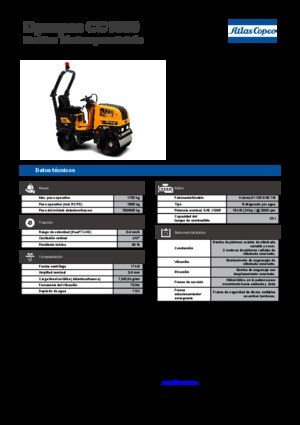 Cilindri vibratori în tandem Dynapac CC 1000
