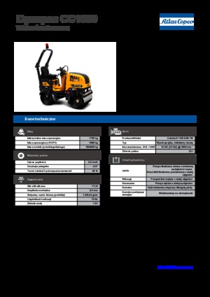 Cilindri vibratori în tandem Dynapac CC 1000
