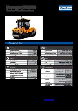 Cilindri vibratori în tandem Dynapac CC 2200