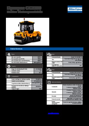 Cilindri vibratori în tandem Dynapac CC 2200