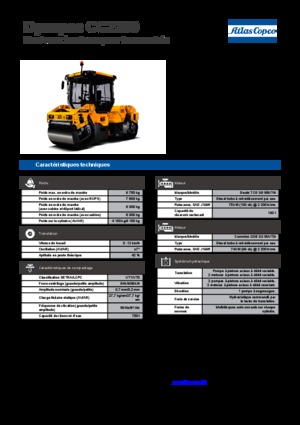 Cilindri vibratori în tandem Dynapac CC 2200
