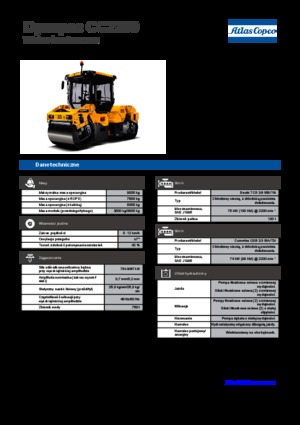 Cilindri vibratori în tandem Dynapac CC 2200