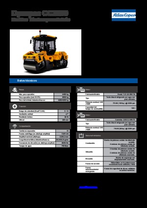 Cilindri vibratori în tandem Dynapac CC 2300