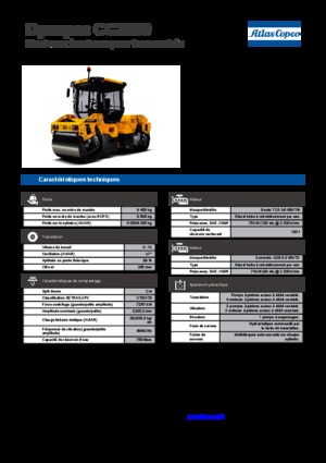 Cilindri vibratori în tandem Dynapac CC 2300