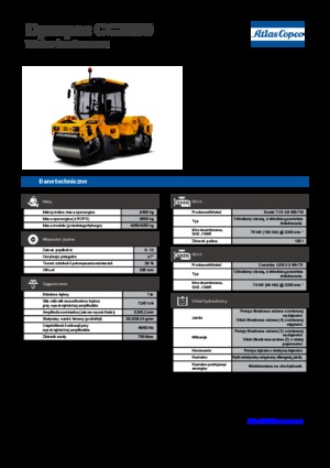 Cilindri vibratori în tandem Dynapac CC 2300