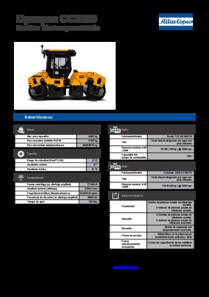 Cilindri vibratori în tandem Dynapac CC 3200