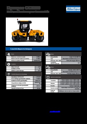 Cilindri vibratori în tandem Dynapac CC 3200