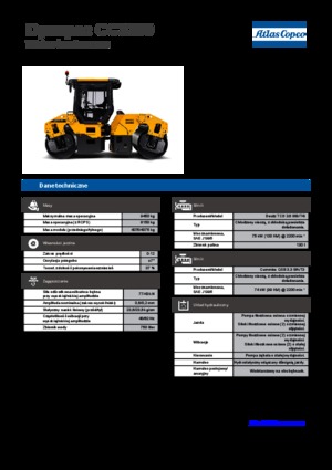 Cilindri vibratori în tandem Dynapac CC 3200