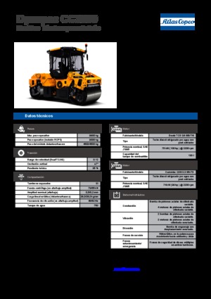 Cilindri vibratori în tandem Dynapac CC 3300