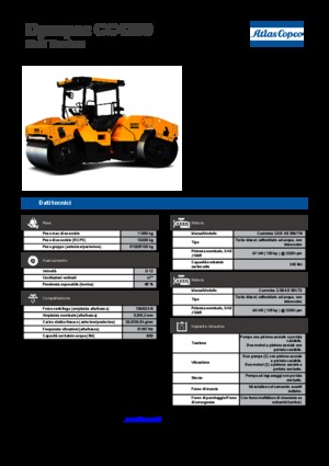 Cilindri vibratori în tandem Dynapac CC 4200