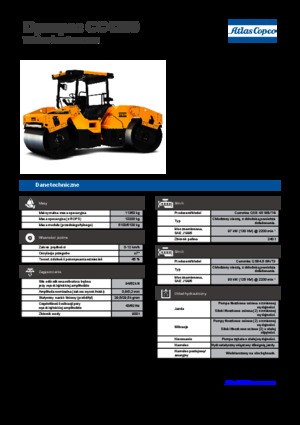 Cilindri vibratori în tandem Dynapac CC 4200