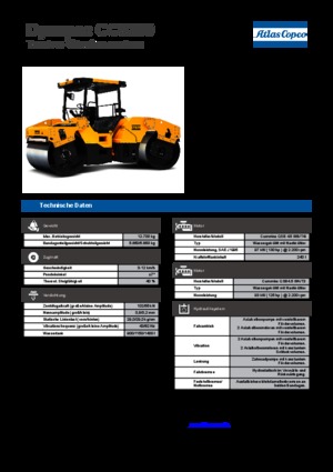 Cilindri vibratori în tandem Dynapac CC 5200