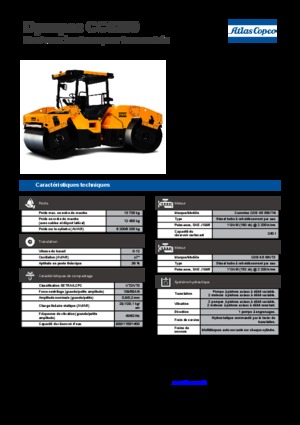 Cilindri vibratori în tandem Dynapac CC 6200