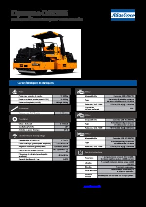 Cilindri vibratori în tandem Dynapac CC 7200