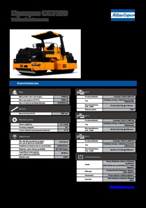 Cilindri vibratori în tandem Dynapac CC 7200