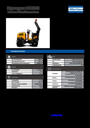 Cilindri vibratori în tandem Dynapac CC 800