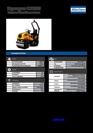 Cilindri vibratori în tandem Dynapac CC 900