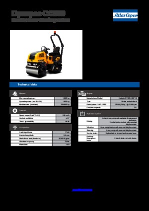 Cilindri vibratori în tandem Dynapac CC 900