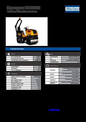Cilindri vibratori în tandem Dynapac CC 900 S 