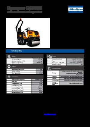 Cilindri vibratori în tandem Dynapac CC 900 S 