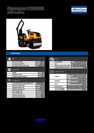 Cilindri vibratori în tandem Dynapac CC 900 S 