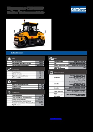 Cilindri vibratori în tandem Dynapac CG 2300