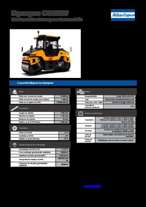 Cilindri vibratori în tandem Dynapac CG 2300