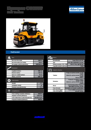 Cilindri vibratori în tandem Dynapac CG 2300