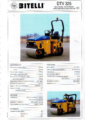 Cilindri vibratori în tandem Bitelli DTV 325
