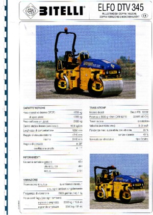 Cilindri vibratori în tandem Bitelli DTV 345