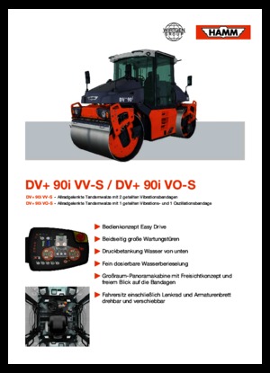 Cilindri vibratori în tandem Hamm DV+ 90i VV-S