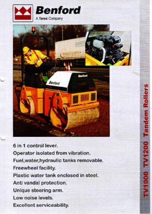 Cilindri vibratori în tandem Benford TV 1200