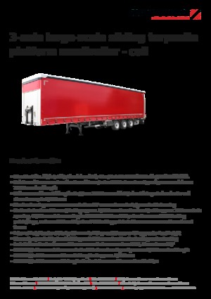 Semi-trailere cu platformă cu prelată Schwarzmüller 3-axle large-scale sliding tarpaulin platform semitrailer - coil