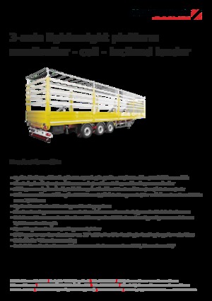 Semi-trailere cu platformă cu prelată Schwarzmüller 3-axle lightweight platform semitrailer - coil - inclined loader