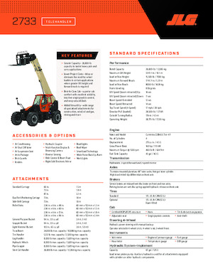Telehandlere JLG 2733