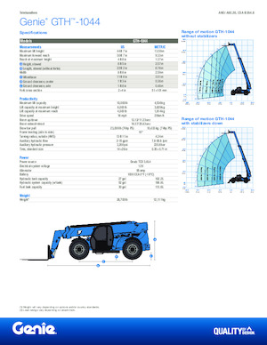 Telehandlere Genie GTH-1044