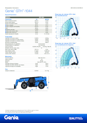 Telehandlere Genie GTH-1044