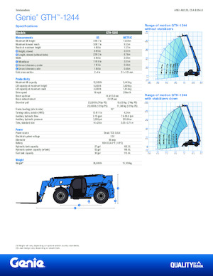 Telehandlere Genie GTH-1244