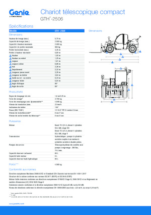 Telehandlere Genie GTH-2506