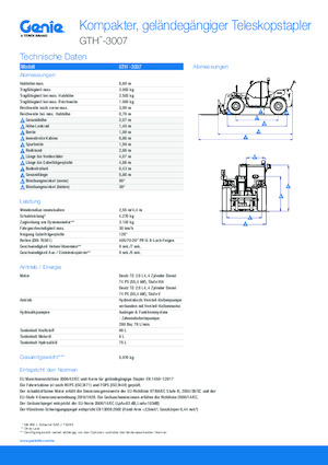 Telehandlere Genie GTH-3007