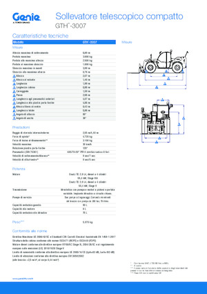 Telehandlere Genie GTH-3007