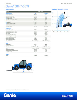 Telehandlere Genie GTH-5519 