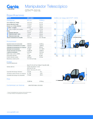 Telehandlere Genie GTH-5519 