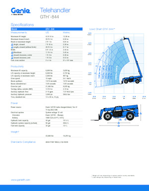 Telehandlere Genie GTH-844 