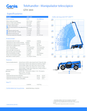 Telehandlere Genie GTH-844 