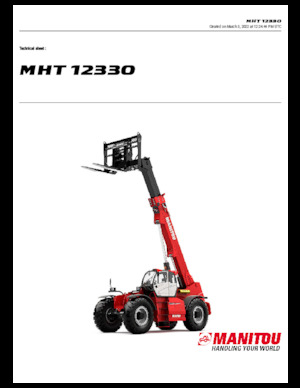 Telehandlere Manitou MHT 12330