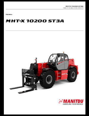 Telehandlere Manitou MHT-X 10200 ST3A