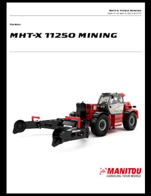 Telehandlere Manitou MHT-X 11250 Mining