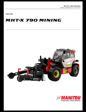 Telehandlere Manitou MHT-X 790 Mining